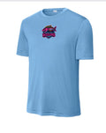Men’s blue polyester tee