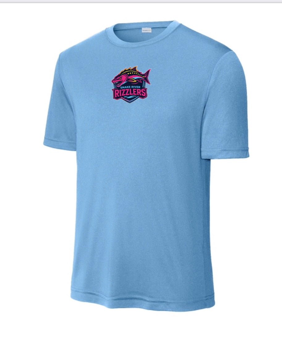 Men’s blue polyester tee