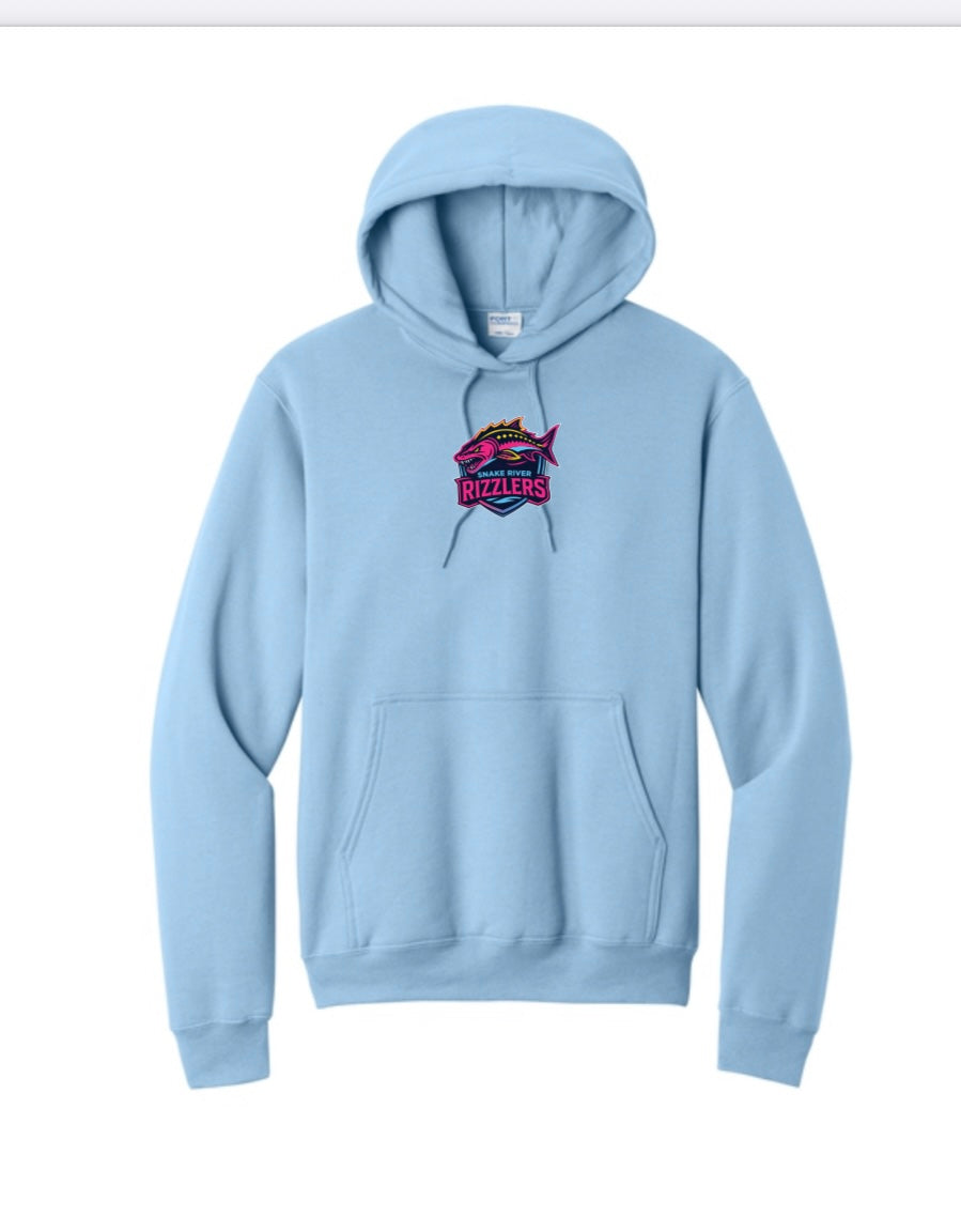 Blue cotton hoodie
